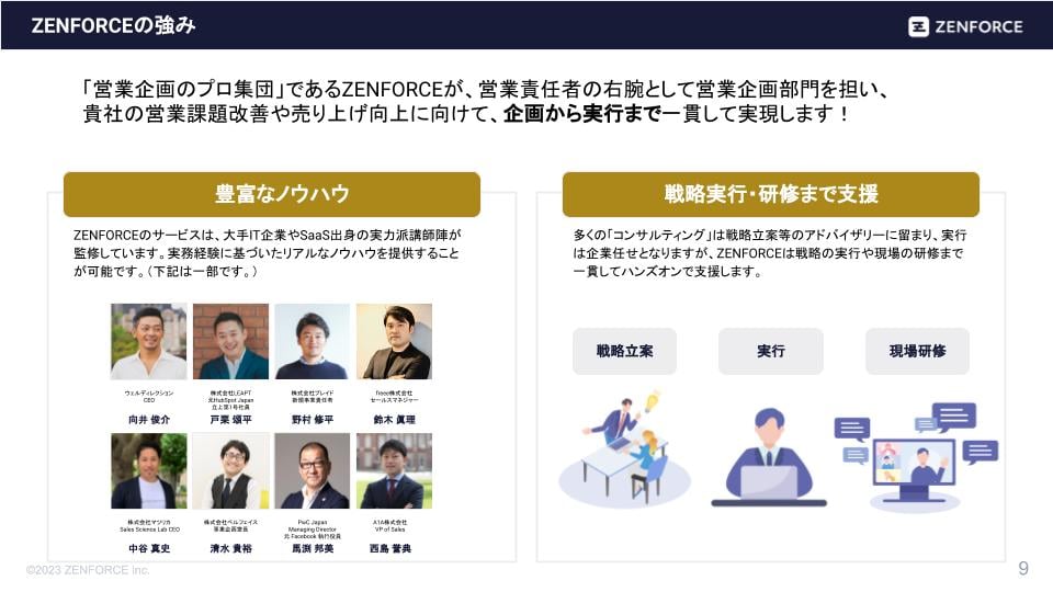 202305_ZENFORCEサービス概要資料_営業企画代行_マーケ用